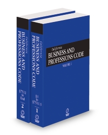 California Desktop Business and Professions Code, 2026 ed.