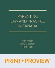 Cover of Parenting Law and Practice in Canada, formerly Child Custody Law and Practice, Binder/looseleaf and eLooseleaf