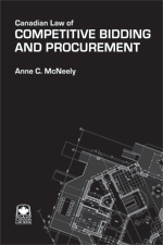 Cover of Canadian Law of Competitive Bidding and Procurement, Hardbound book