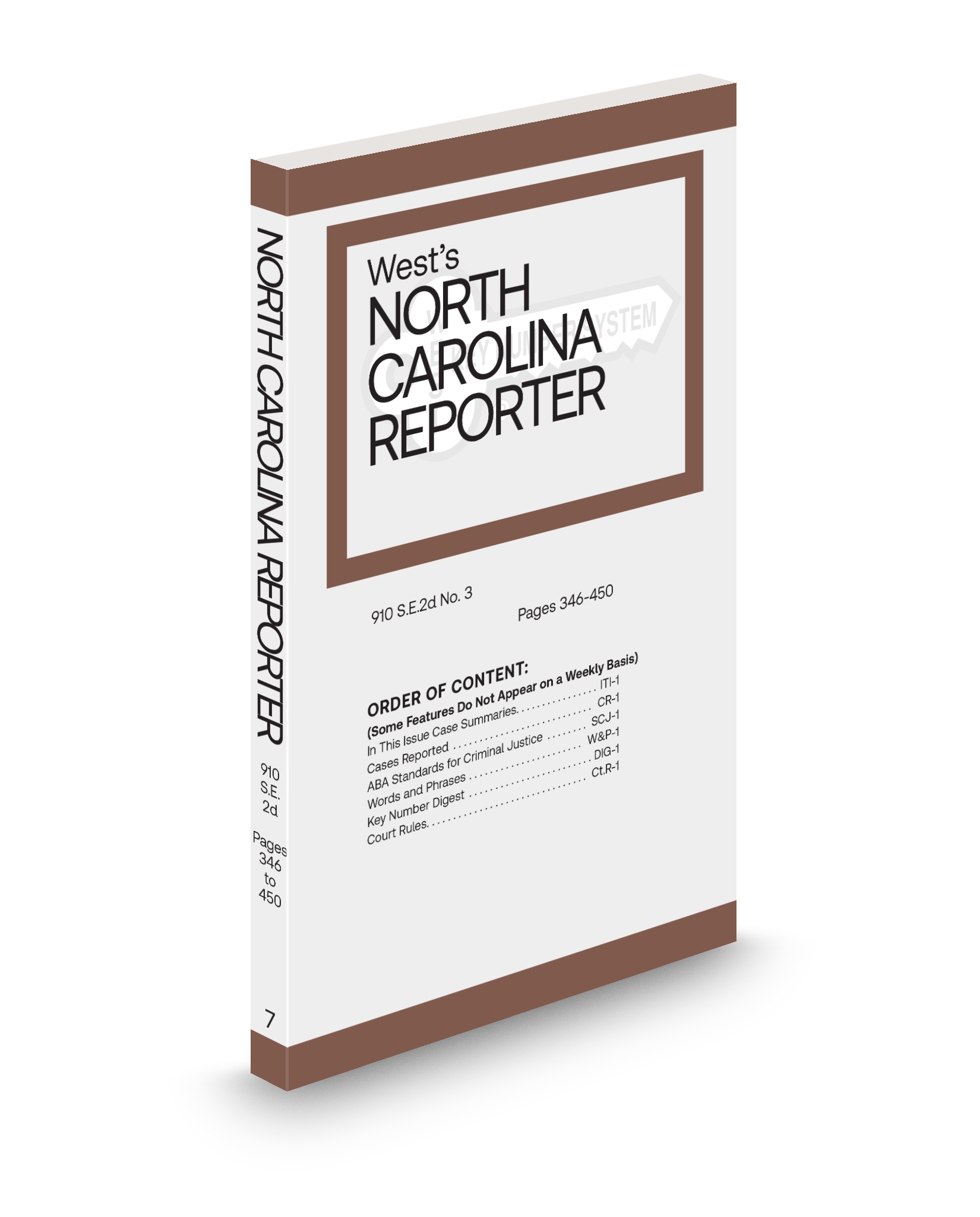 Cover of NC REPORTER ADV SHEET FULL SET