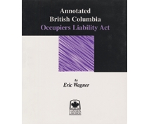 Annotated British Columbia Occupiers Liability Act