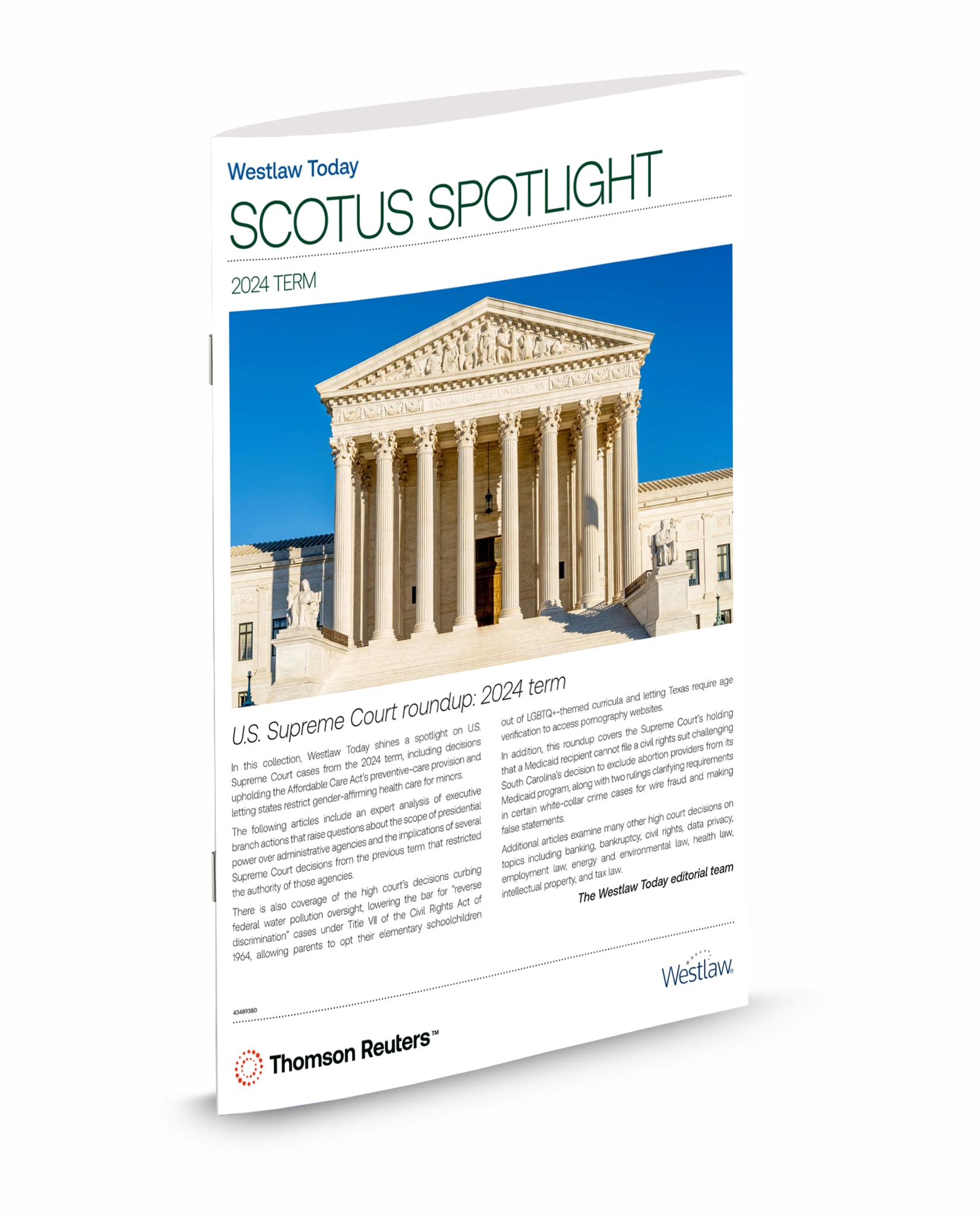 cover image of Westlaw Today SCOTUS Spotlight - 2024 Term