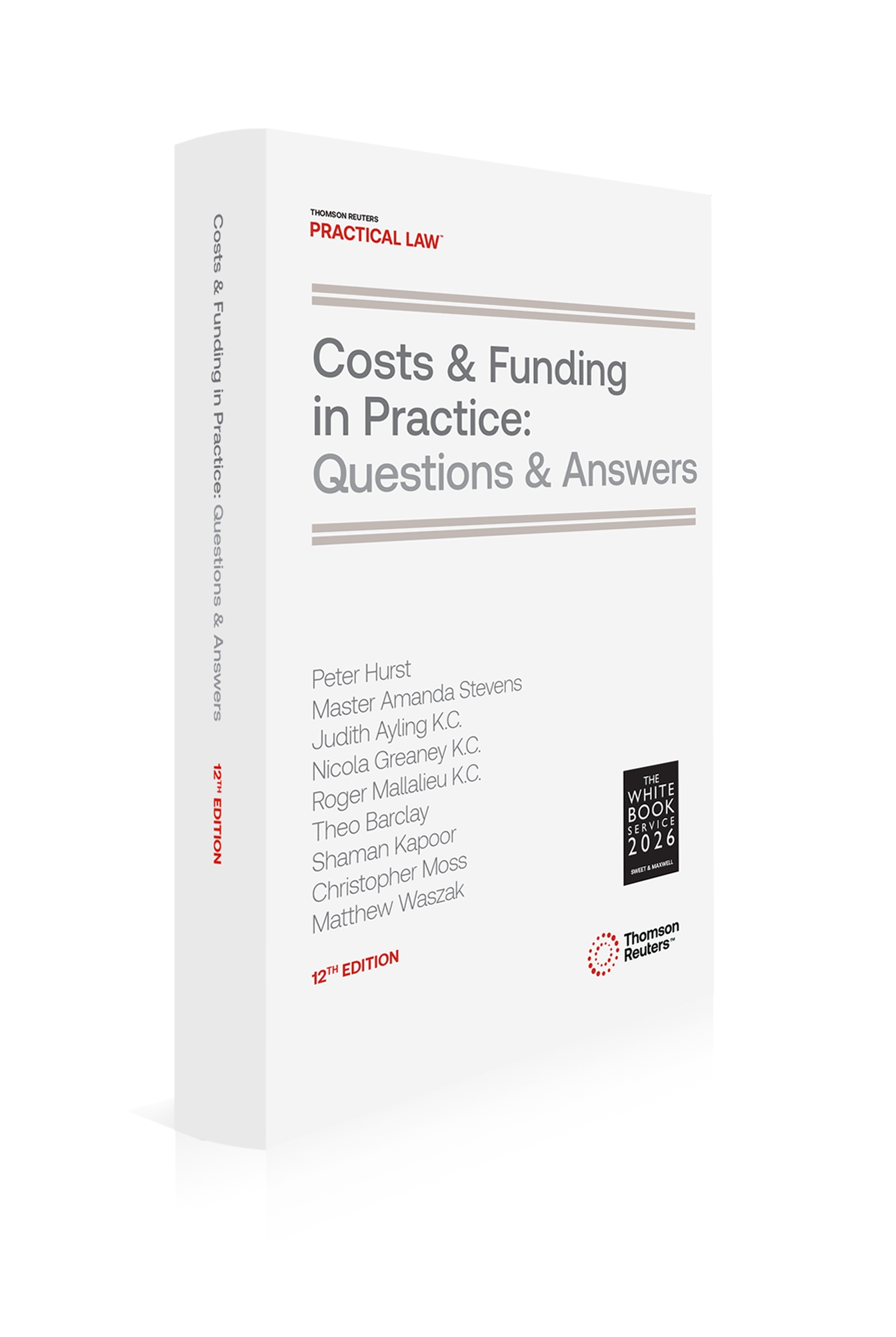 Cover of Costs and Funding in Practice: Questions and Answers, 12th edition, Paperback book