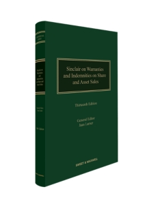 Sinclair on Warranties and Indemnities on Share and Asset Sales, 13th Edition