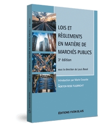 Couverture Lois et reglements en matiere de marches publics, 3e edition