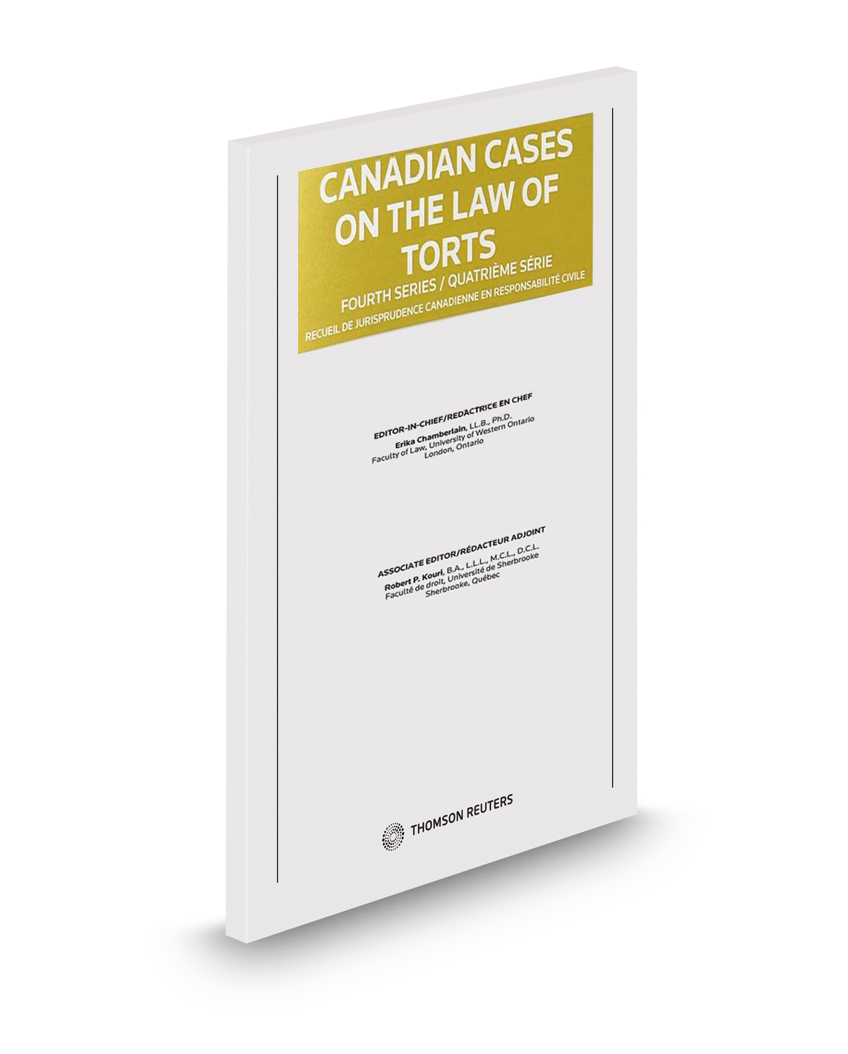 Cover of Canadian Cases on the Law of Torts, 4th Series, Book - multiple format