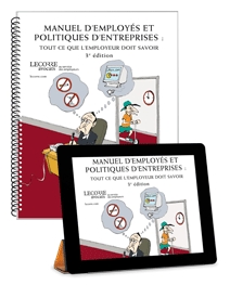 Couverture Manuel d'employes et politiques d'entreprises : tout ce que l'employeur doit savoir, 3e edition