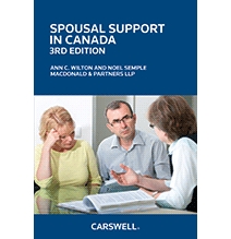 Spousal Support in Canada, 3rd Edition