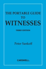 Cover of The Portable Guide to Witnesses, Third Edition, Softbound book