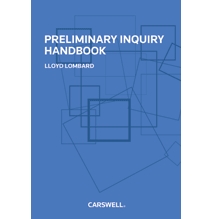 Preliminary Inquiry Handbook