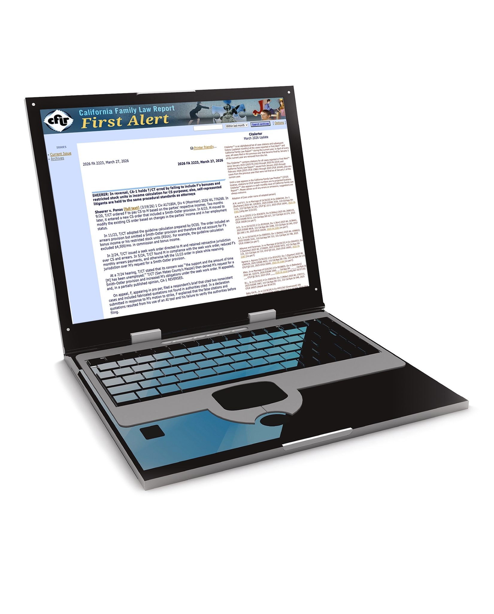 Product image for California Family Law First Alert™ E-Newsletter (CFLR)