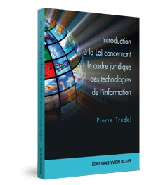 Couverture Introduction ala Loi concernant le cadre juridique des technologies de l'information