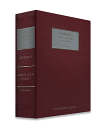 O'Brien's Encyclopedia of Forms, Eleventh Edition, Division II, Corporations