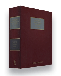 O'Brien's Encyclopedia of Forms, Eleventh Edition, Master Subject Index