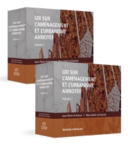 Couverture Loi sur l'amenagement et l'urbanisme annotee