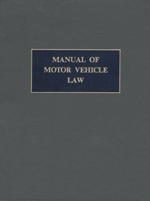Cover of Manual of Motor Vehicle Law, 3rd Edition, Binder/looseleaf, Subscription