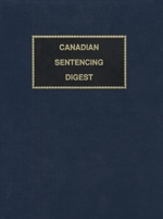 Cover of Canadian Sentencing Digest Quantum Service, Binder/looseleaf, Subscription