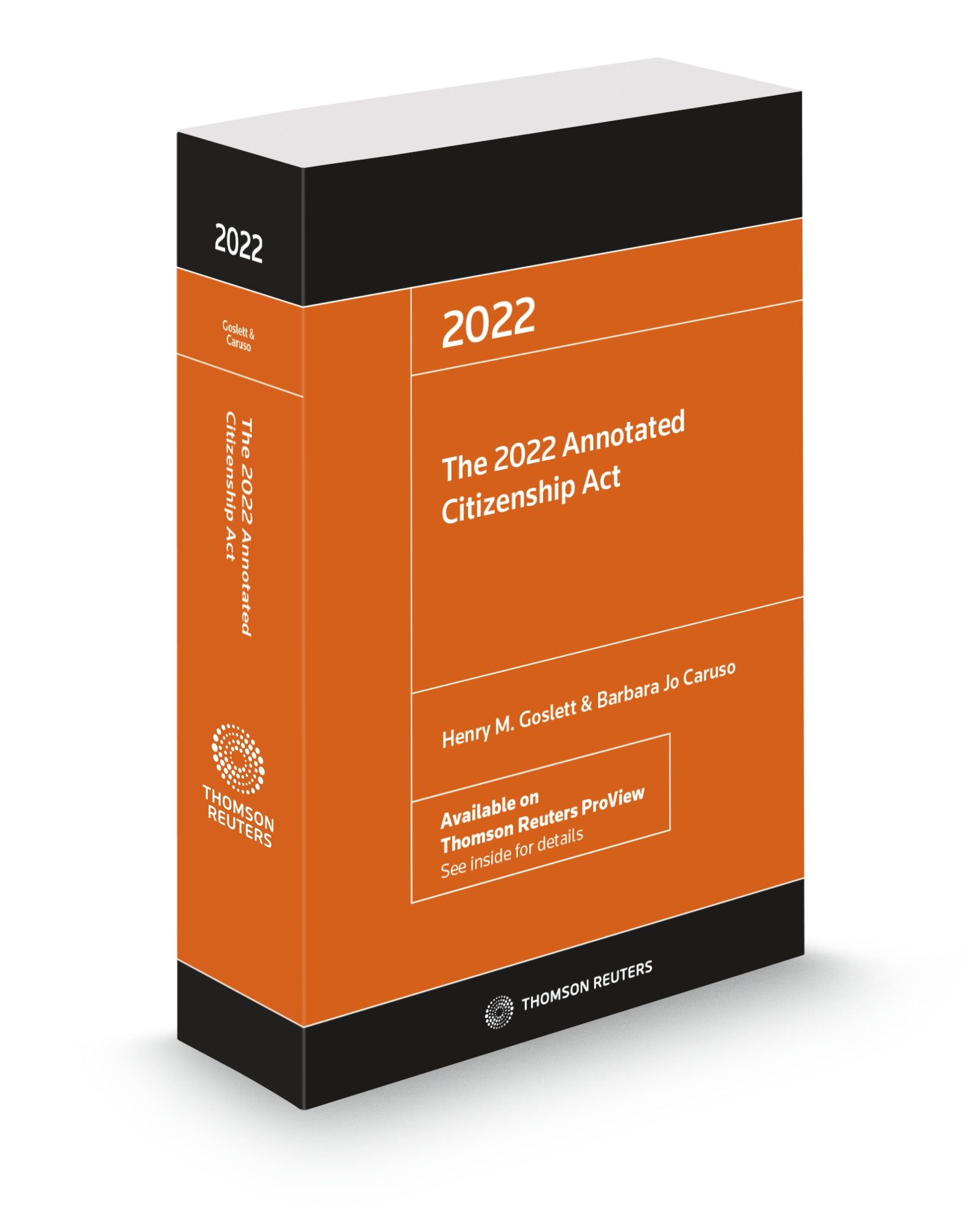 Cover of The 2022 Annotated Citizenship Act, Softbound book
