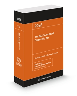 Cover of The 2022 Annotated Citizenship Act