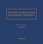 Cover of Secured Transactions in Personal Property in Canada, 3rd Edition, Binder/looseleaf, Subscription