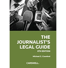 The Journalist's Legal Guide, 6th Edition