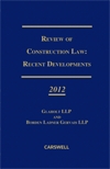 Cover of Review of Construction Law: Recent Developments, Hardbound book