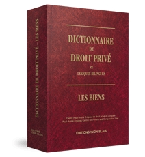 Dictionnaire de droit privé et lexiques bilingues - Les biens
