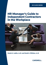 Cover of HR Manager's Guide to Independent Contractors in the Workplace, Softbound book and CD-ROM