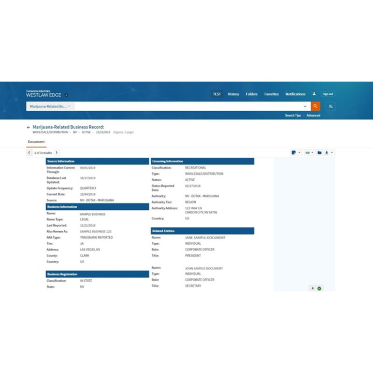 Marijuana related business screenshot