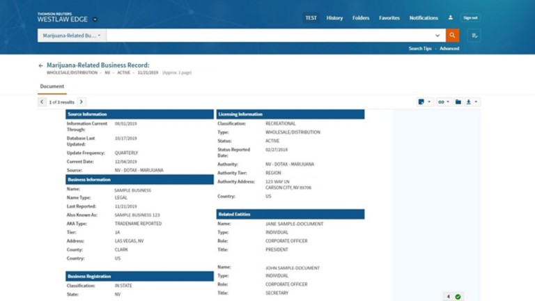 Marijuana related business screenshot