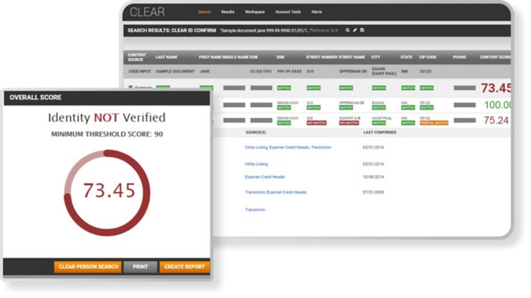 Identify frauds using CLEAR