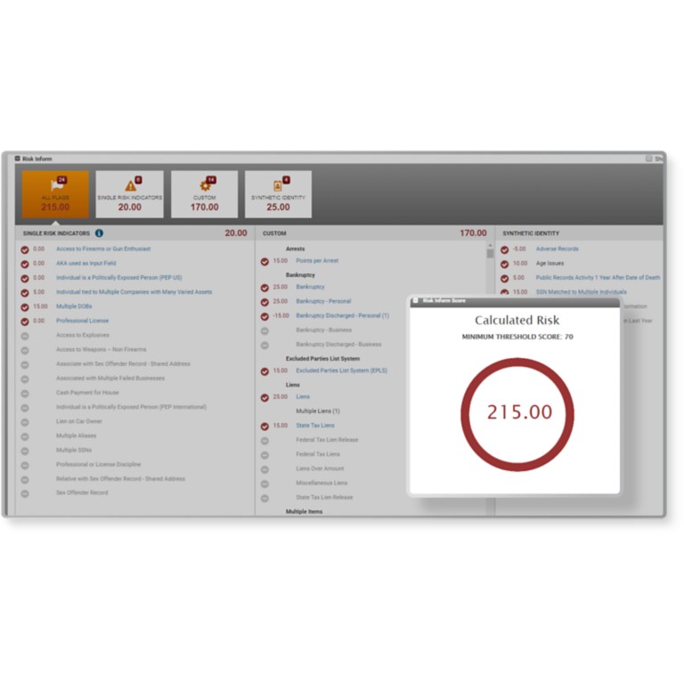 Risk Inform notification on CLEAR