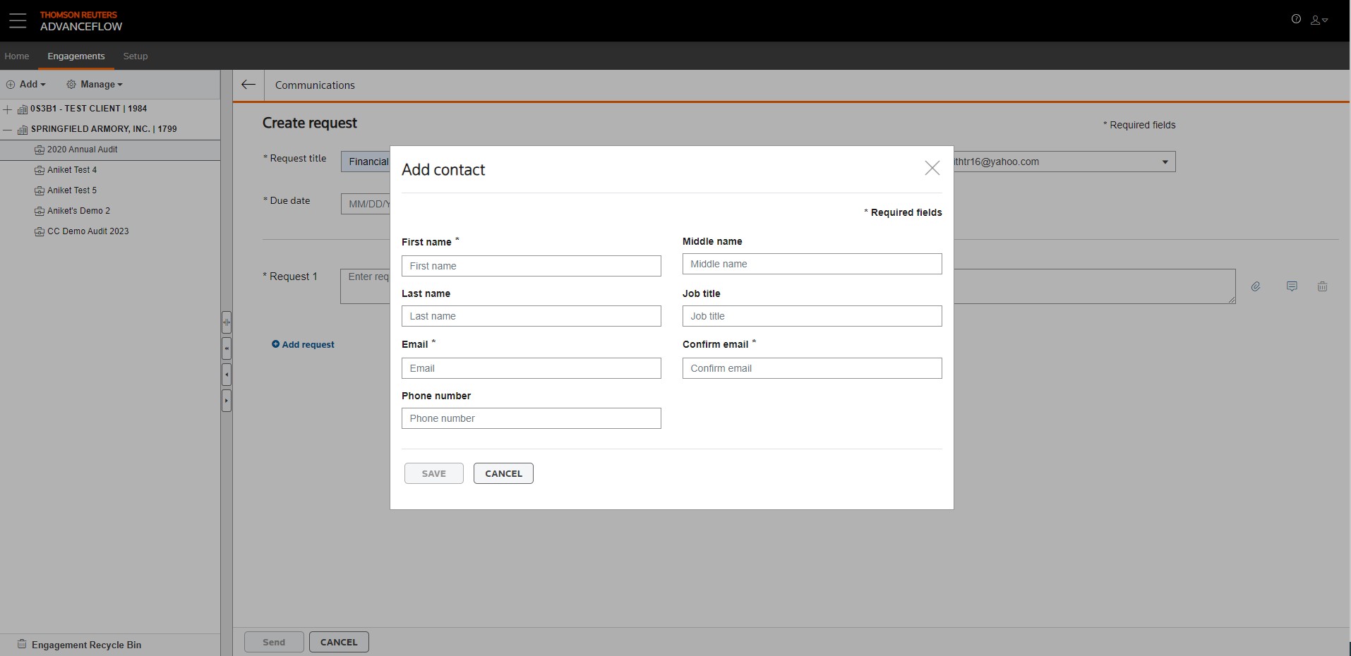 Create a new contact