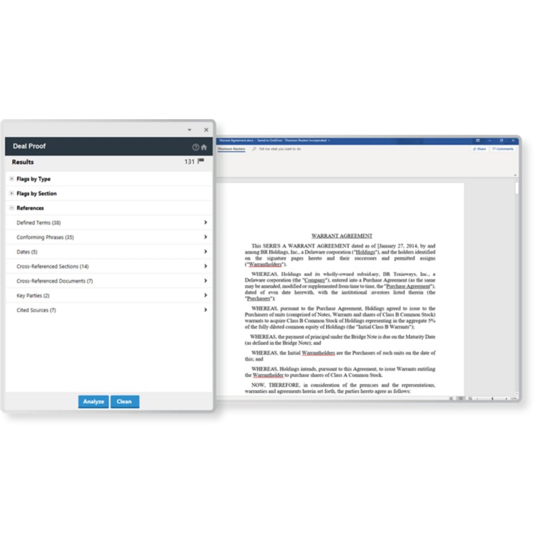 The Westlaw menu with Drafting Assitant in MS Word