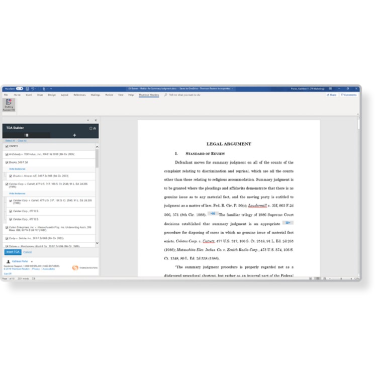 Utilize Practical Law resources in Drafting Assistant