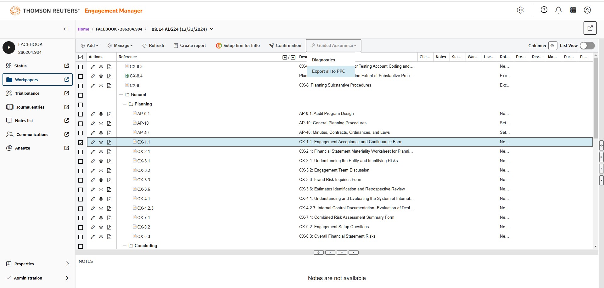 Export all PPC documents