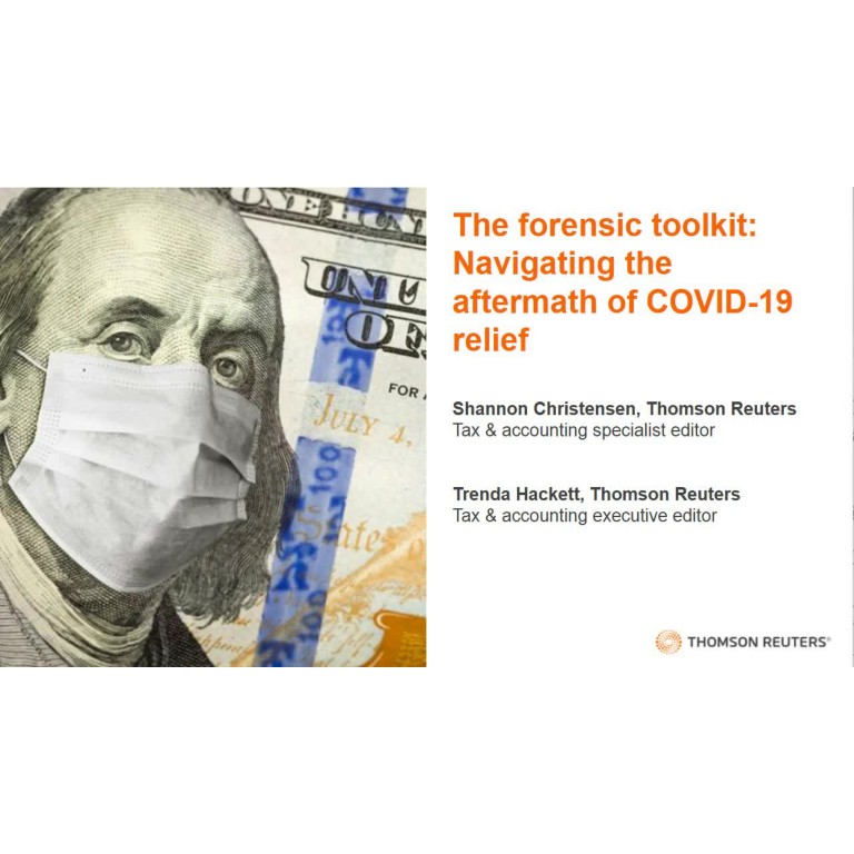 The forensic toolkit: Navigating the aftermath of COVID-19 relief