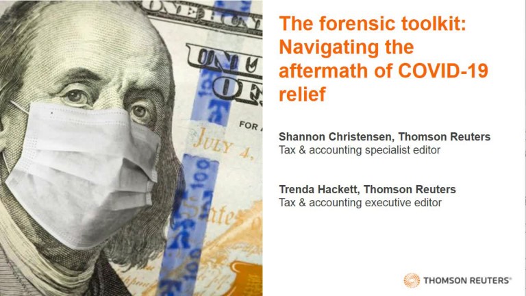 The forensic toolkit: Navigating the aftermath of COVID-19 relief