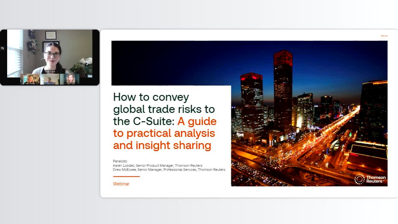 How to convey global trade risks to the C-suite