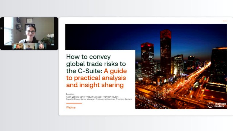 How to convey global trade risks to the C-suite