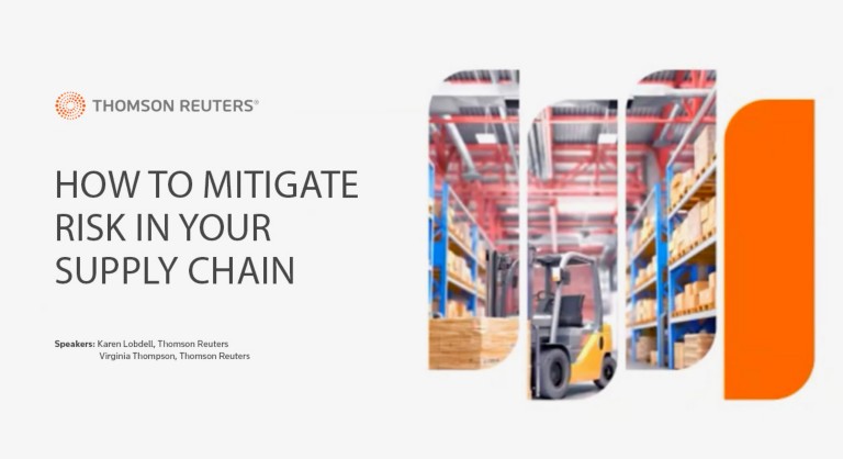 How to mitigate risk in your supply chain on-demand webinar video still