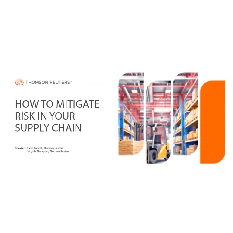 How to mitigate risk in your supply chain on-demand webinar video still