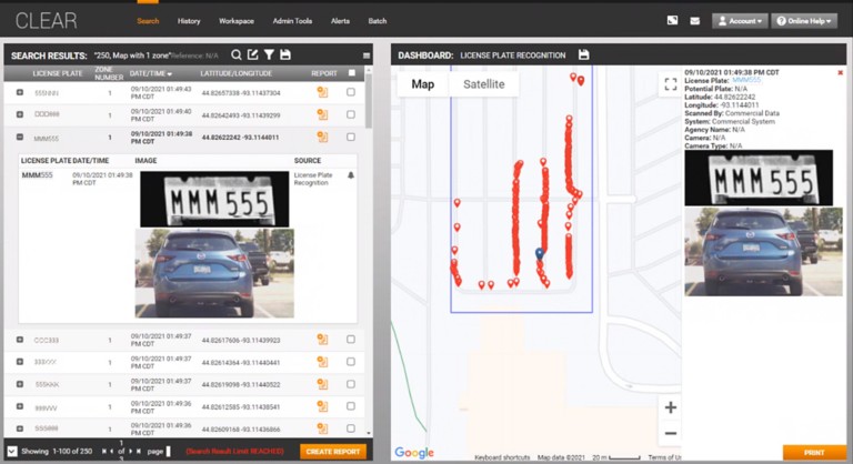 Mapped viewing 