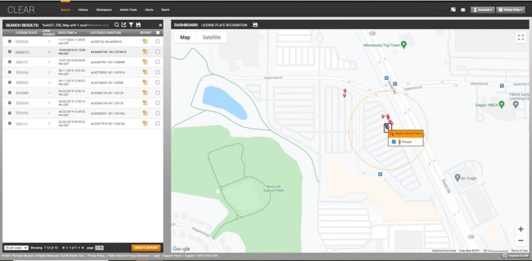 Radius searching capabilities 