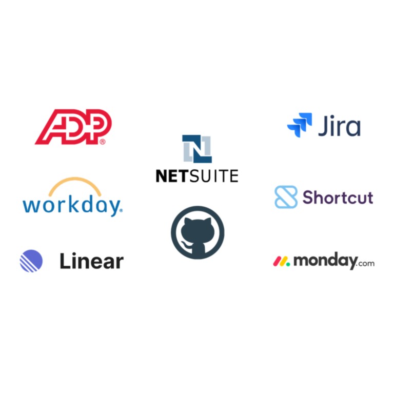 Logos of third-party systems