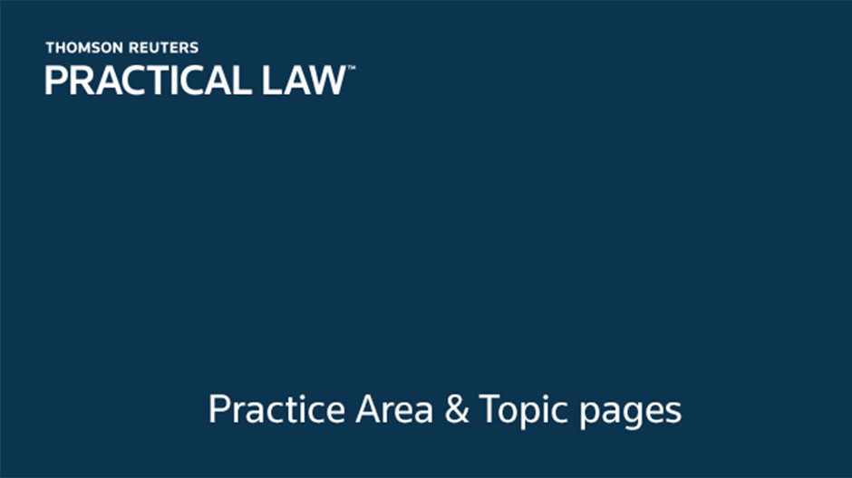 Practice Area & Topic Pages