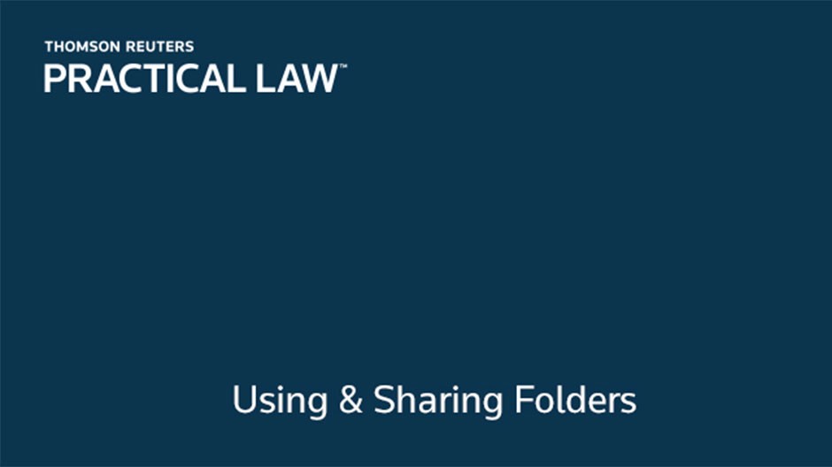 Using & Sharing Folders