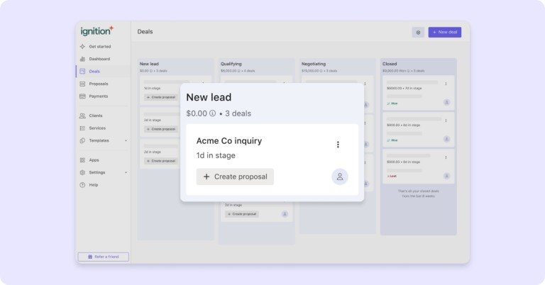 Turn prospects into paying clients