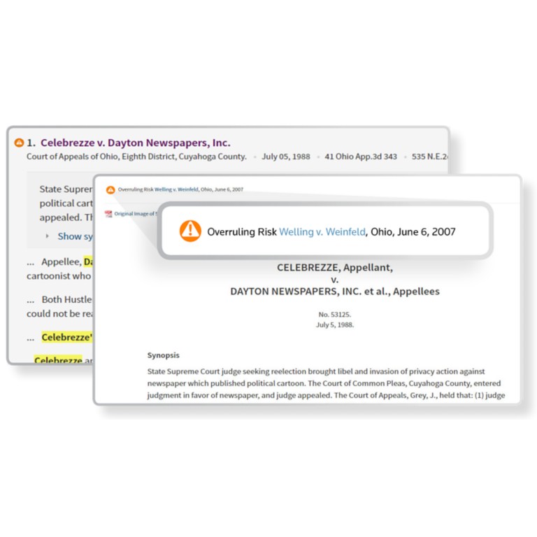KeyCite Overruling Risk on Westlaw Edge